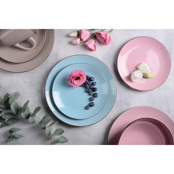 Фото - Тарілка десертна Limited Edition Terra 20 см Powdery Pink (YF6007-2)