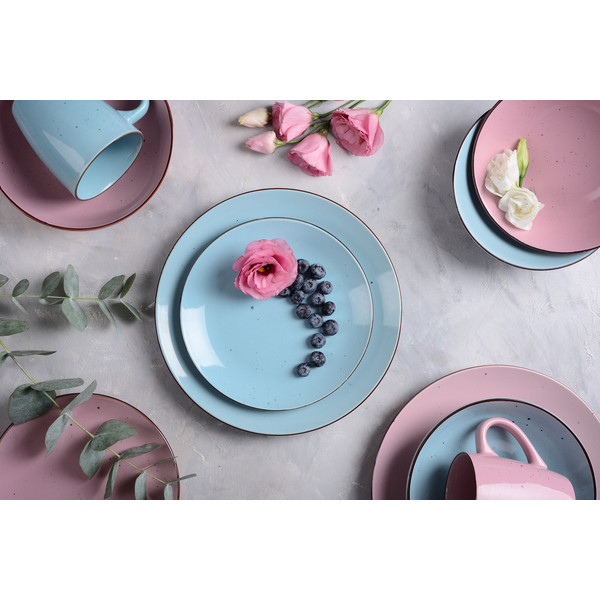 Фото - Тарілка супова Limited Edition Terra 20 см Powdery Pink (YF6007-5)
