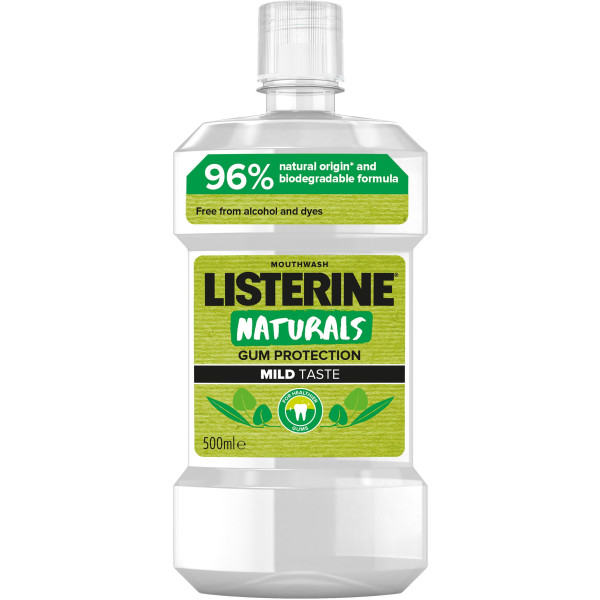 Фото - Ополіскувач для порожнини рота Listerine Naturals 500 мл (3574661657462)
