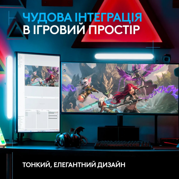Фото - Набір для блогера Logitech G Litra Beam Premium LED Streaming Key Light with TrueSoft GRAPHITE BT (946-000020)