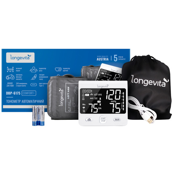 Фото - Тонометр Longevita DBP-6175