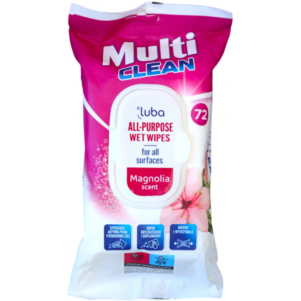 Фото - Салфетка бытовая Luba Multi Clean для уборки Magnolia 72 шт. (LMCWWVM72)