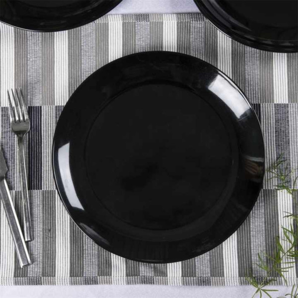 Фото - Тарілка обідня Luminarc Diwali Black 25 см (P0867)