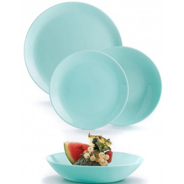 Фото - Столовий сервіз Luminarc Diwali Light Turquoise18 пр. (P2963)