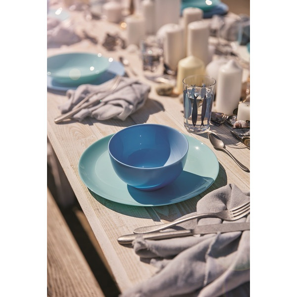 Фото - Тарілка десертна Luminarc Diwali Light Turquoise 19 см (P2613)