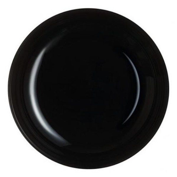 Фото - Тарілка обідня Luminarc Friends Time Black 25 см (P6375)