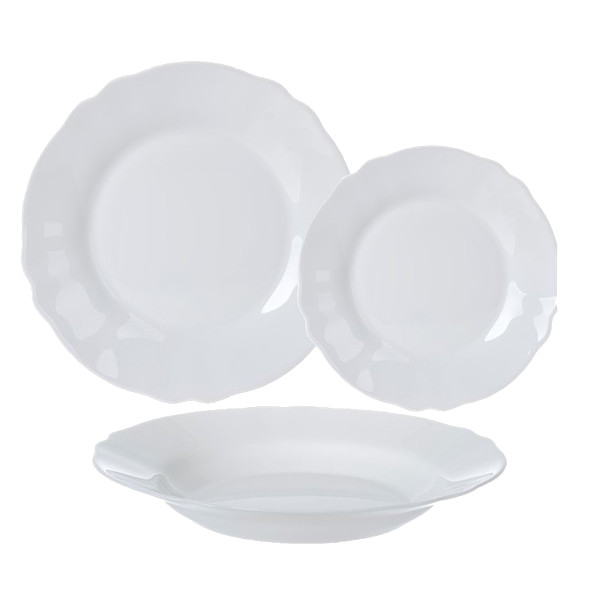 Фото - Столовий сервіз Luminarc Louis XV White 18 пр. (V2940)