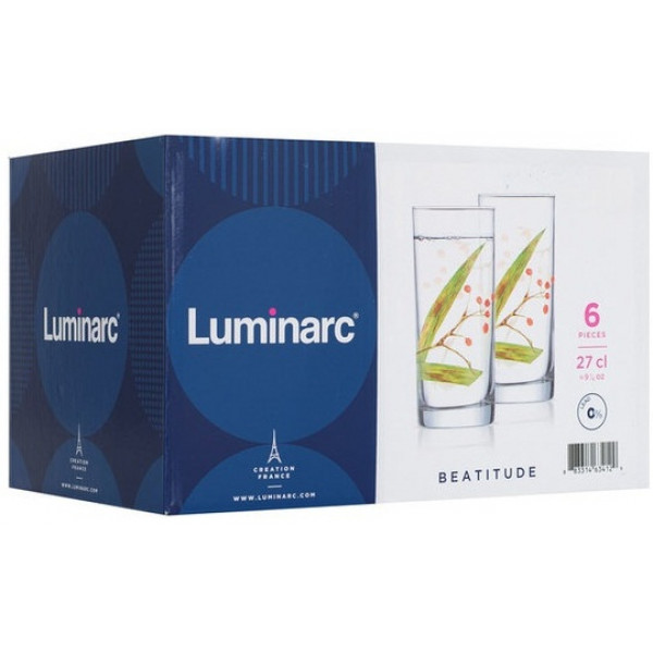Фото - Набор стаканов Luminarc Аmsterdam Beatitude 6х270 мл (N3563)