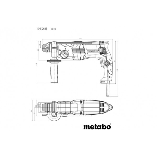 Фото - Перфоратор Metabo KHE 2645 (601710500)