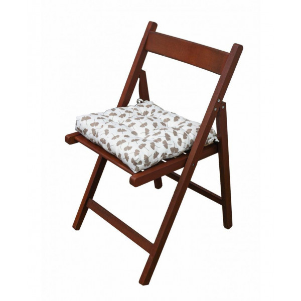 Фото - Подушка для стільця Прованс Macao гінкго бежева 40х40 см (028108)