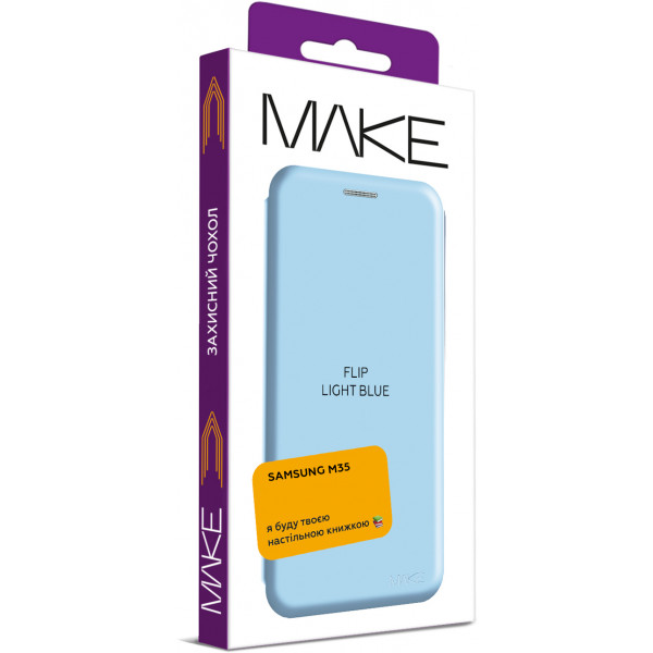 Фото - Чохол для смартфону MAKE Flip Samsung M35 Light Blue (MCP-SM35LB)