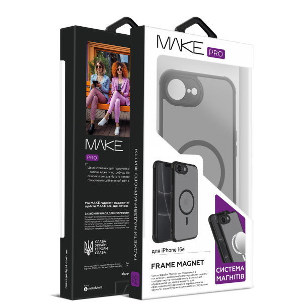Фото - Чехол для смартфона MAKE Frame Magnet Pro Apple iPhone 16e (MCFM-AI16E)