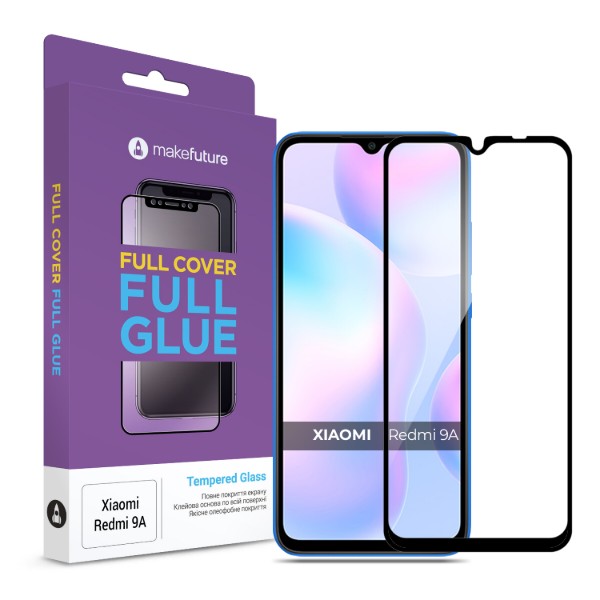 Фото - Защитное стекло для смартфона MakeFuture Full Cover Full Glue Xiaomi Redmi 9A (MGF-XR9A)