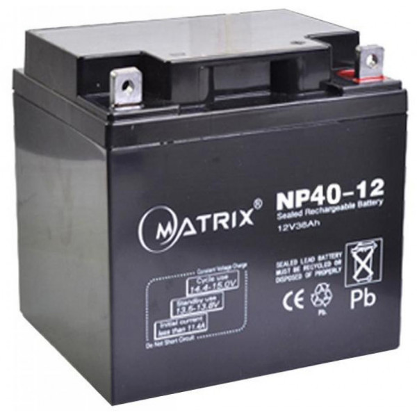 Фото - Акумулятор для ДБЖ Matrix 12V 40AH (NP40-12)