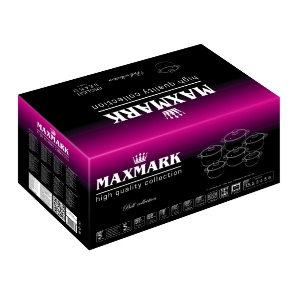 Фото - Набір посуду Maxmark MK-BL2712B 12 од.