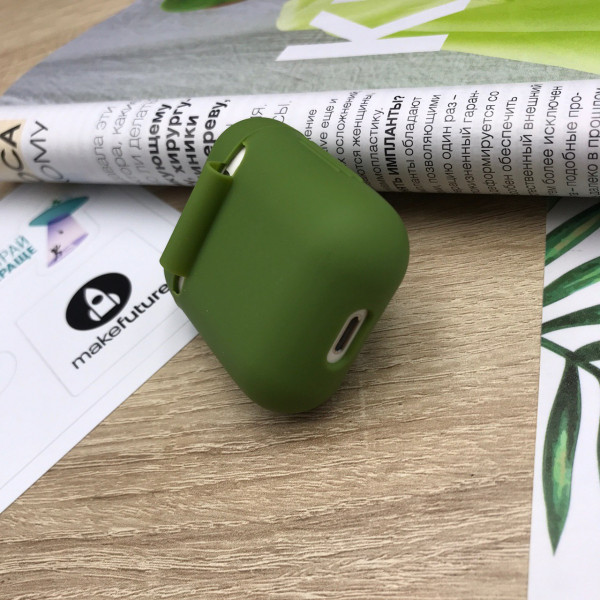 Фото - Чехол для наушников MakeFuture Apple AirPods 1/2 Silicone Green (MCL-AA1/2GN)