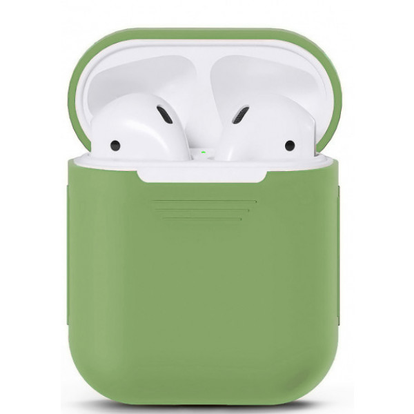 Фото - Чехол для наушников MakeFuture Apple AirPods 1/2 Silicone Green (MCL-AA1/2GN)