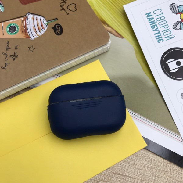 Фото - Чехол для наушников MakeFuture Apple AirPods Pro Silicone Blue (MCL-AAPBL)