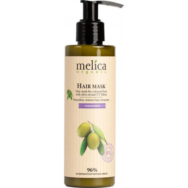 Фото - Маска для волос Melica Organic для крашеного с оливковым маслом и УФ-фильтрами, 200 мл (4770416004201)
