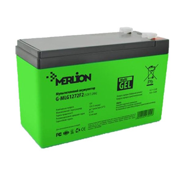 Фото - Акумулятор для ДБЖ Merlion 12V 7.2AH Green (G-MLG1272F2)