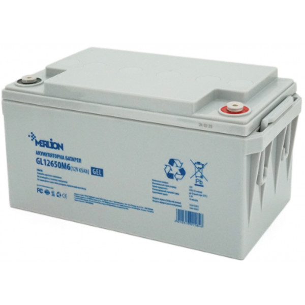 Фото - Акумулятор для ДБЖ Merlion 12 V 65 Ah (GL12650M6)