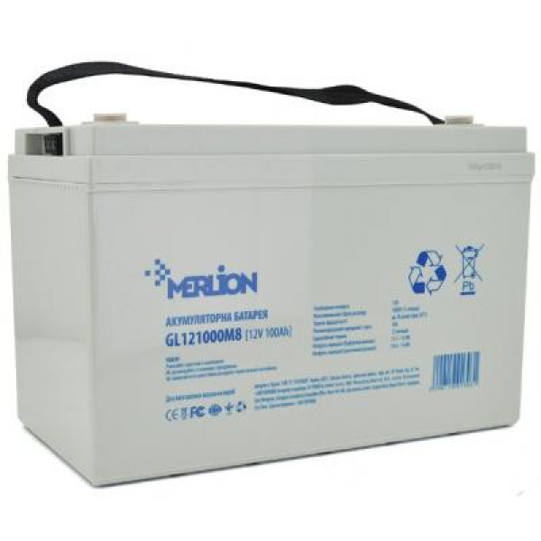 Фото - Акумулятор для ДБЖ Merlion 12V 100Ah (GL121000M8 GEL)