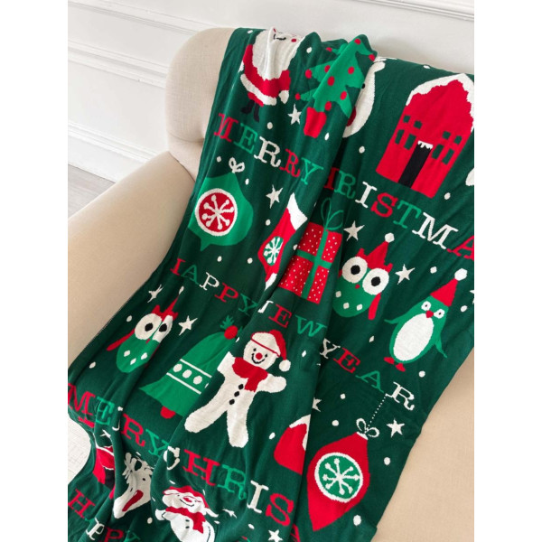 Фото - Плед полуторний Прованс Merry Chistmas 130х170 см (032465)
