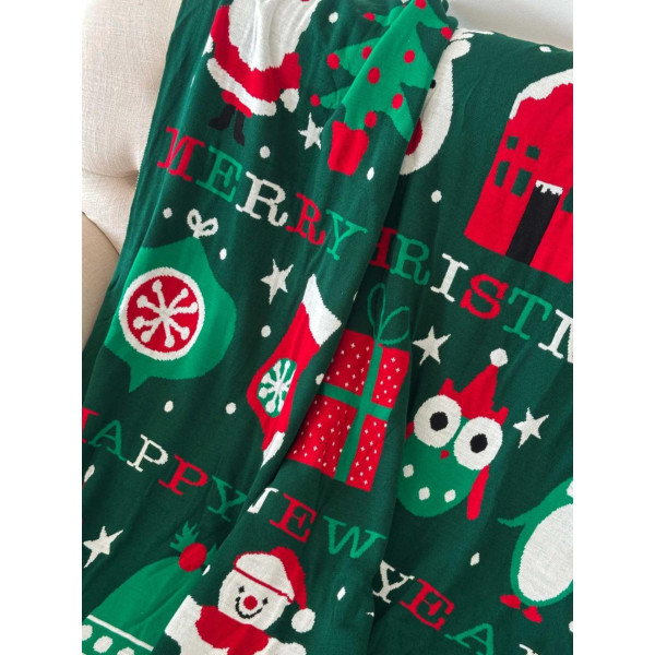 Фото - Плед полуторний Прованс Merry Chistmas 130х170 см (032465)