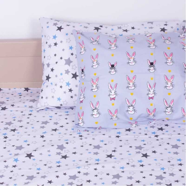 Фото - Комплект постільної білизни дитячий MirSon Бязь 17-0527 Bunnies (2200003669435)