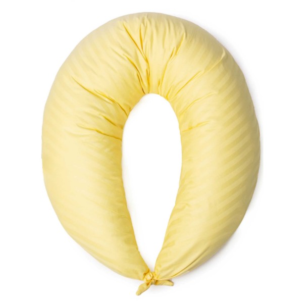 Фото - Подушка для годування MirSon №10129 Satin Stripe 30-0003 Intense Yellow (2200007216246)
