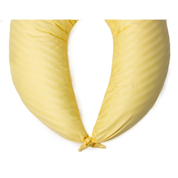 Фото - Подушка для годування MirSon №10129 Satin Stripe 30-0003 Intense Yellow (2200007216246)