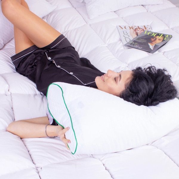 Фото - Подушка ортопедична MirSon №4227 Steep Line Aloe Vera 58х40х10.5 см (2200006424420)