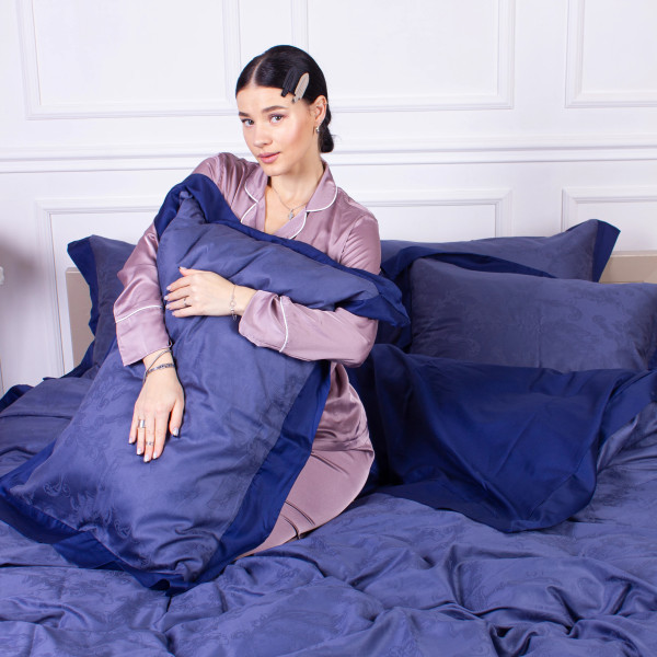 Фото - Наволочка MirSon Satin Жаккард Raging sea 70х70 см (2200005396049)