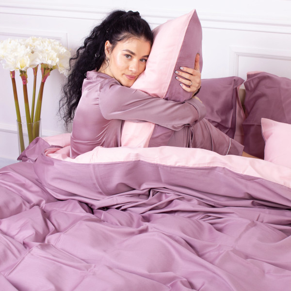 Фото - Наволочка MirSon Сатин 0199+0231 Violet 70х70 (2200001217959)