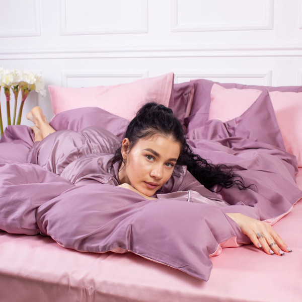 Фото - Наволочка MirSon Сатин 0199+0231 Violet 70х70 (2200001217959)