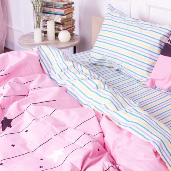 Фото - Комплект постільної білизни дитячий MirSon Бязь 17-0053 Luana 110x140 (2200001396326)