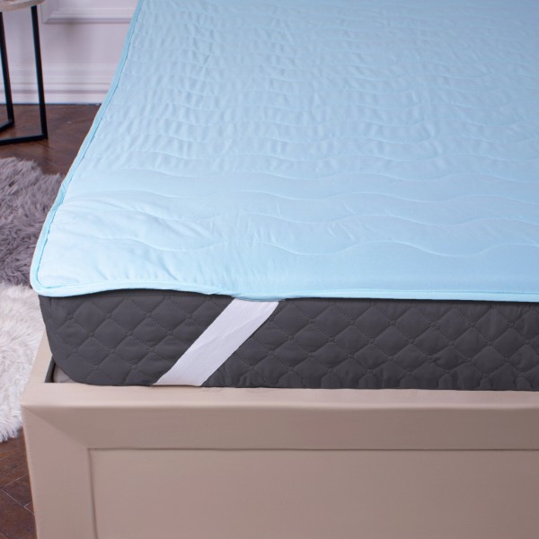 Фото - Наматрацник MirSon Eco Light №1725 Silk Blue 150x200 см (2200002890908)