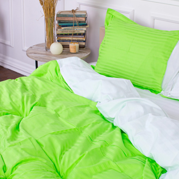 Фото - Комплект постільної білизни дитячий MirSon 110х140 Royal Soft Stripe 30-0016 + 30-0001 Priank Сатин (2200008076375)