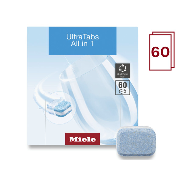 Фото - Таблетка для посудомийної машини Miele Ultra Tabs All in 1 60 шт. (21995520EU3)