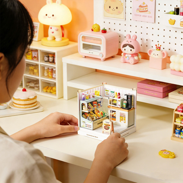 Фото - Пластиковый конструктор Mini House Румбокс серии Интерьер Мини – КРУГЛОСУТОЧНЫЙ МАГАЗИН (8033)