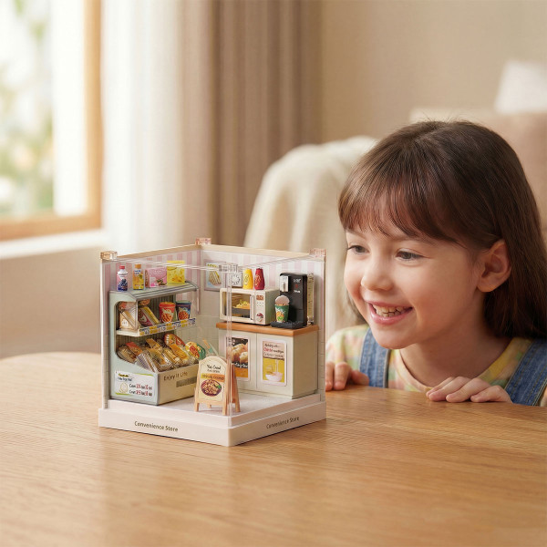 Фото - Пластиковый конструктор Mini House Румбокс серии Интерьер Мини – КРУГЛОСУТОЧНЫЙ МАГАЗИН (8033)