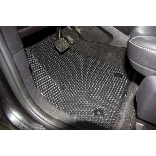 Фото - Килимки ворсові в салон авто EVAtech Standard для Ford C-Max (C344) (2 clips) 2010-2019 2 покоління Minivan EU чорний кант FD12377C5FC2VEB