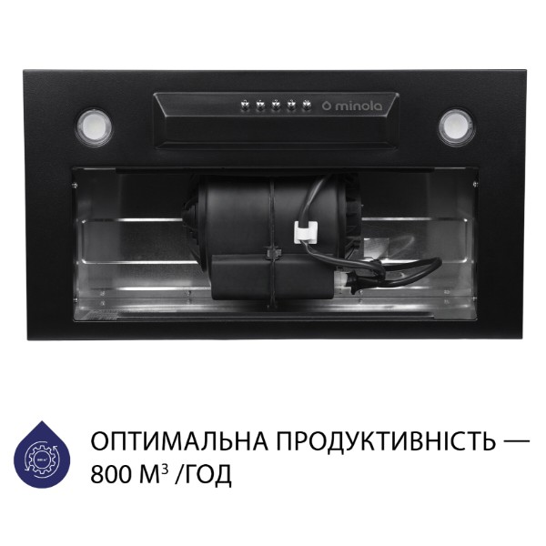 Фото - Вытяжка встраиваемая Minola HBI 5324 BL 800 LED