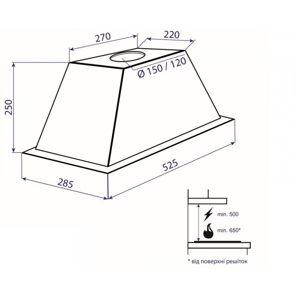 Фото - Вытяжка встраиваемая Minola HBI 5521 I 950