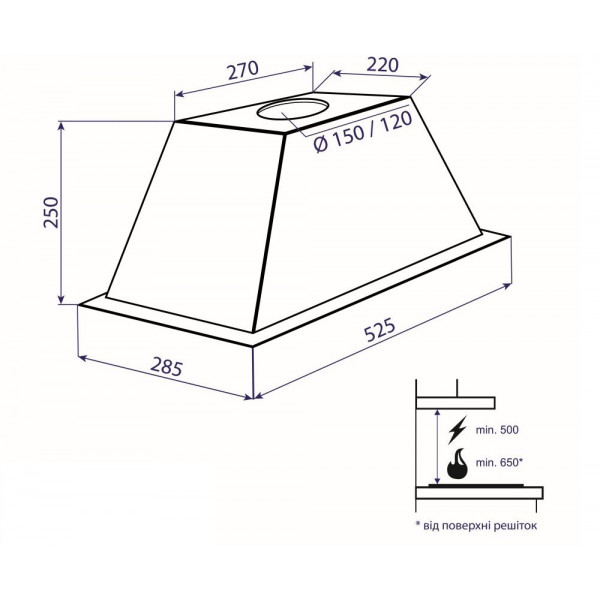 Фото - Вытяжка встраиваемая Minola HBI 5824 WH 1200 LED