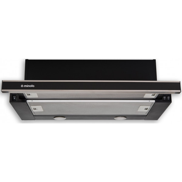 Фото - Вытяжка встраиваемая Minola HTL 6062 I/BL GLASS 450 LED