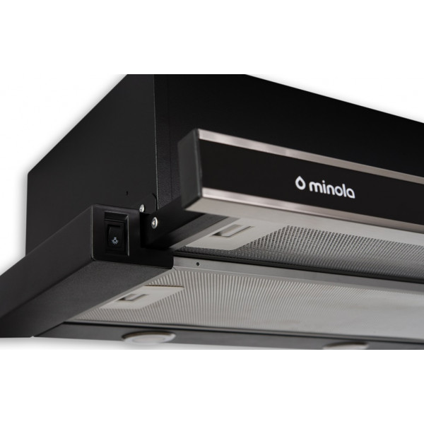 Фото - Вытяжка встраиваемая Minola HTL 6062 I/BL GLASS 450 LED