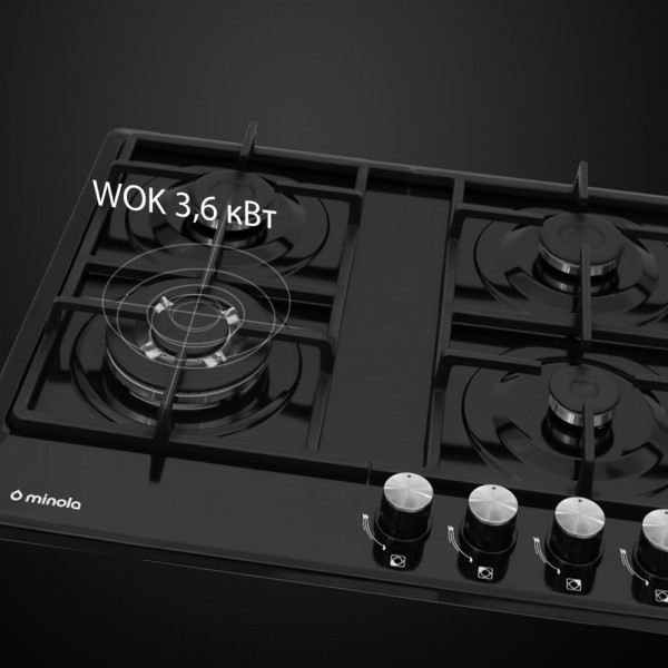 Фото - Варочная панель газовая Minola MGM 61221 BL