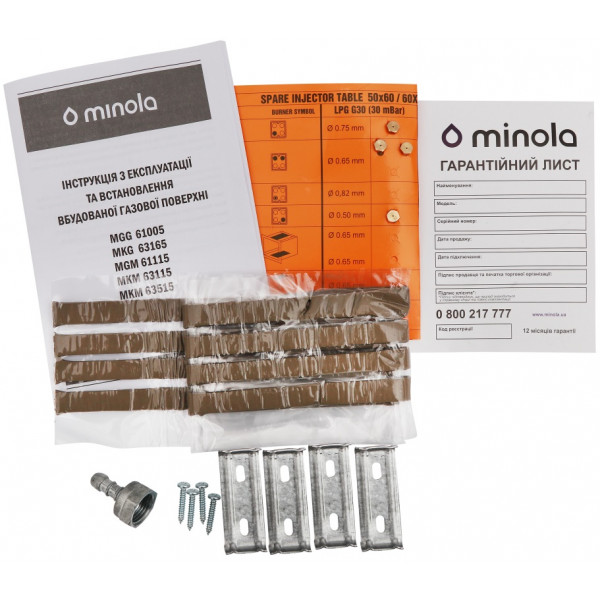 Фото - Варочная панель комбинированная Minola MKG 63165 BL