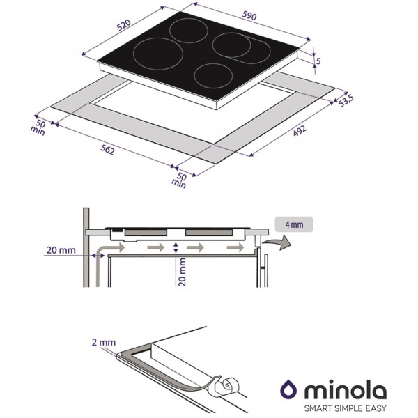 Фото - Варочная панель электрическая Minola MVH 6142 GBL